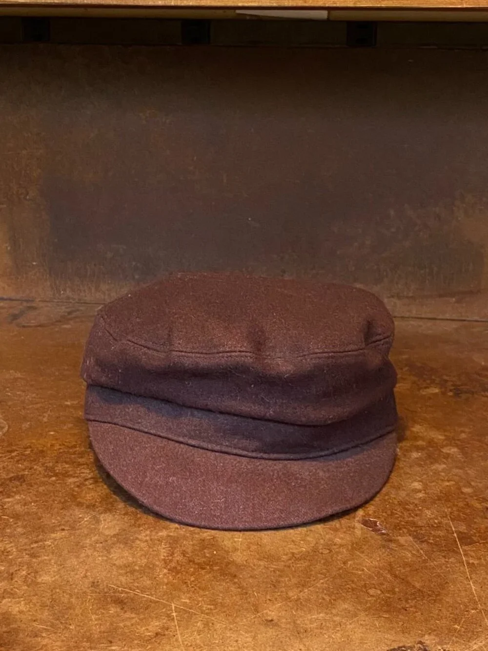 Y2K GAP Cadet Military Hat Chocolate Brown Hat Cap Fidel Castro JLO Aguilera